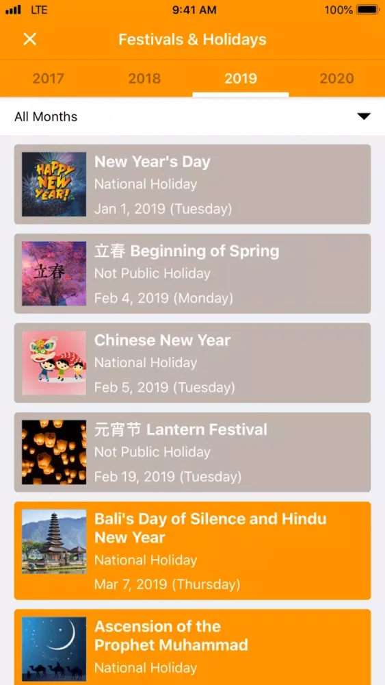 Zrzuty ekranu Indonesia Lunar Calendar 2019