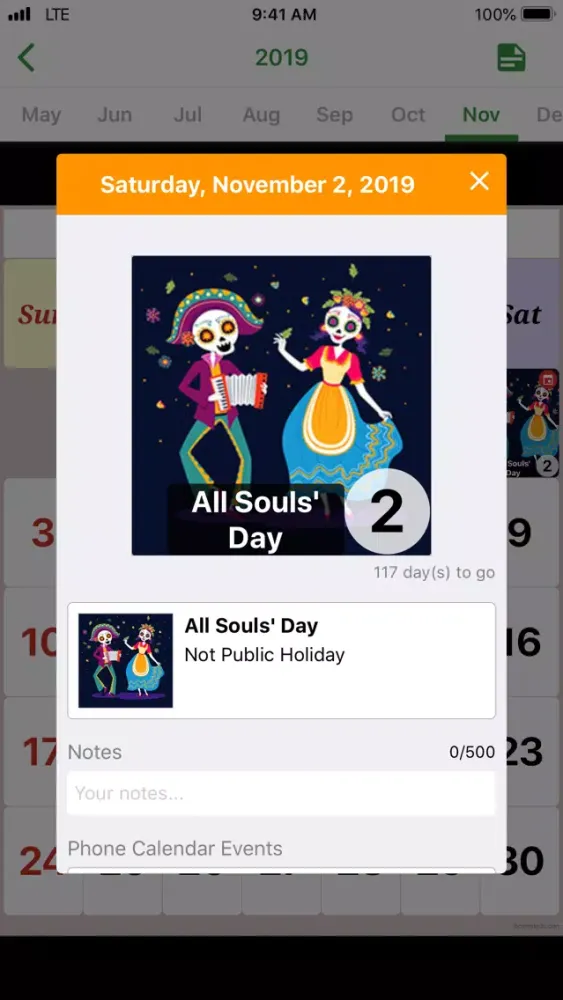 Mexico Calendar 2020 - 2021 Screenshots
