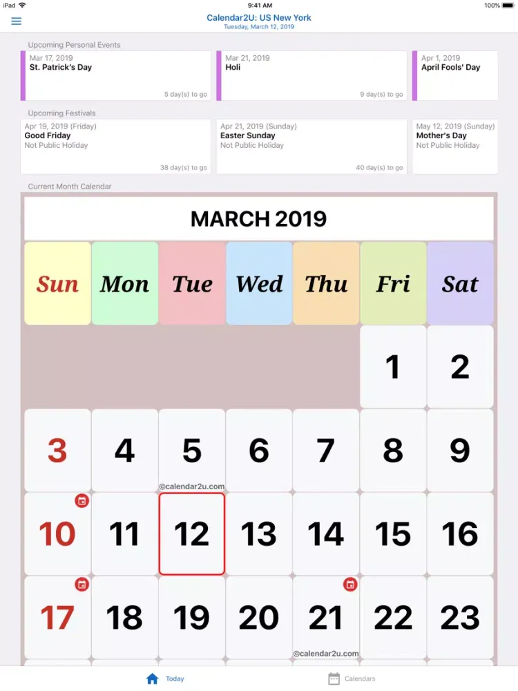 Скриншоты New York Calendar 2020-2021 iPad 