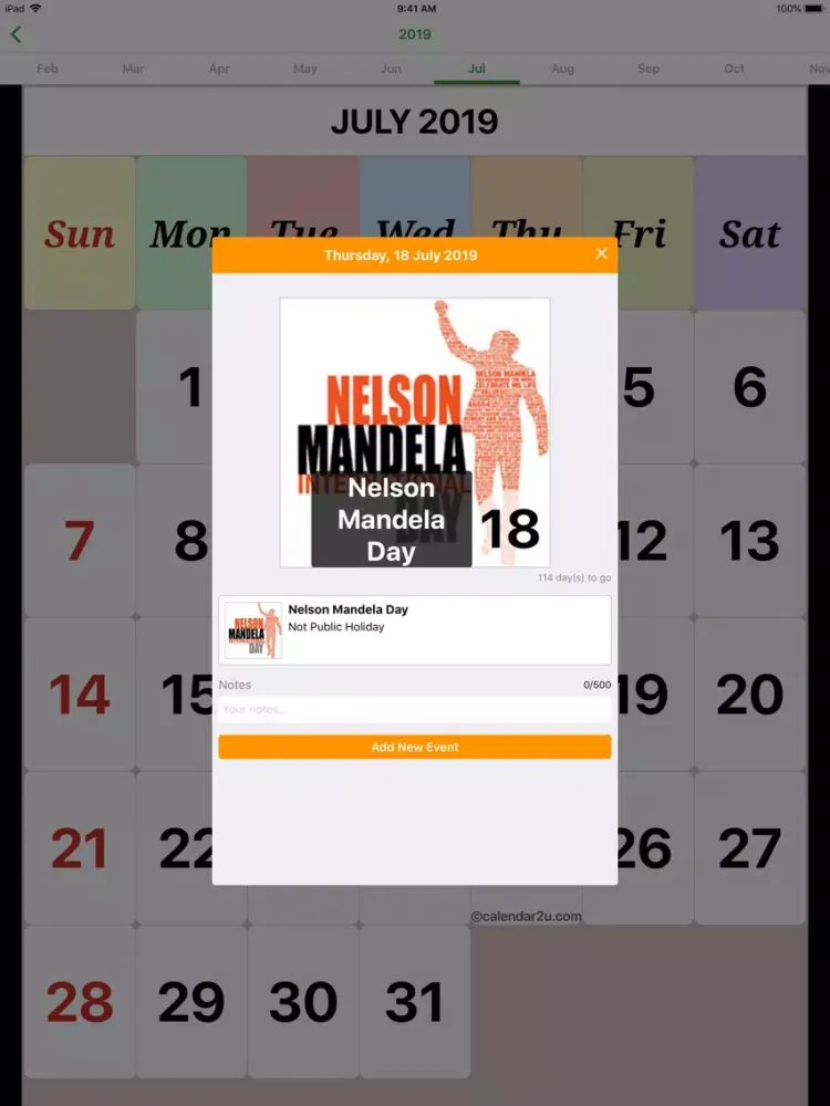 صور S.Africa Calendar 2020 - 2021 iPad 