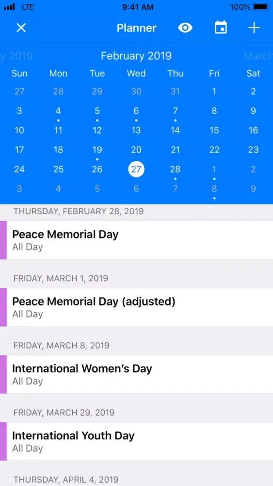Ảnh chụp màn hình của Taiwan Calendar 2020 - 2021