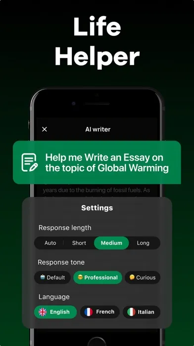 Ảnh chụp màn hình của Ask AI Chat Bot & Assistant