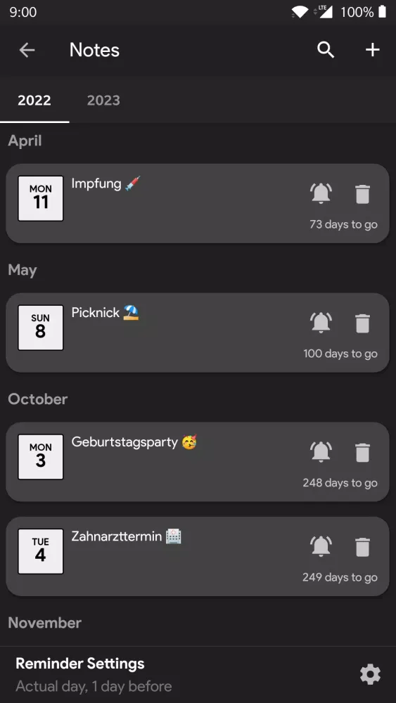 Germany Calendar Screenshots