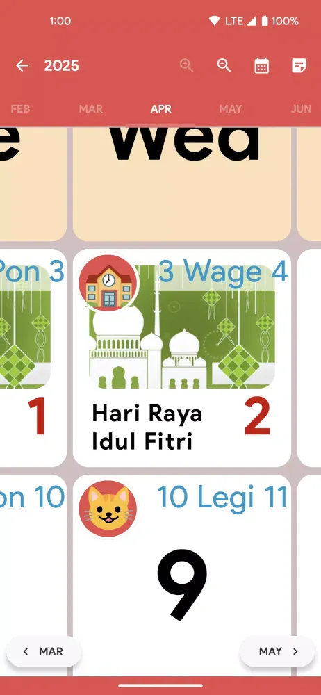 Captures d'écran de Indonesia Calendar