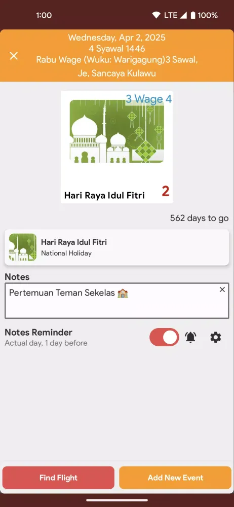 Captures d'écran de Indonesia Calendar