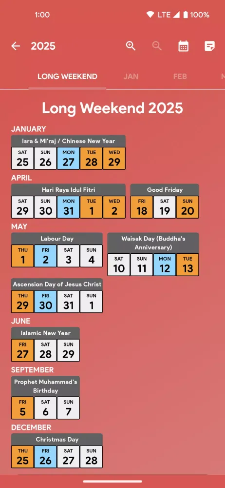 Captures d'écran de Indonesia Calendar