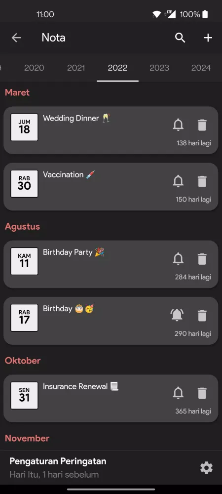 Captures d'écran de Indonesia Calendar