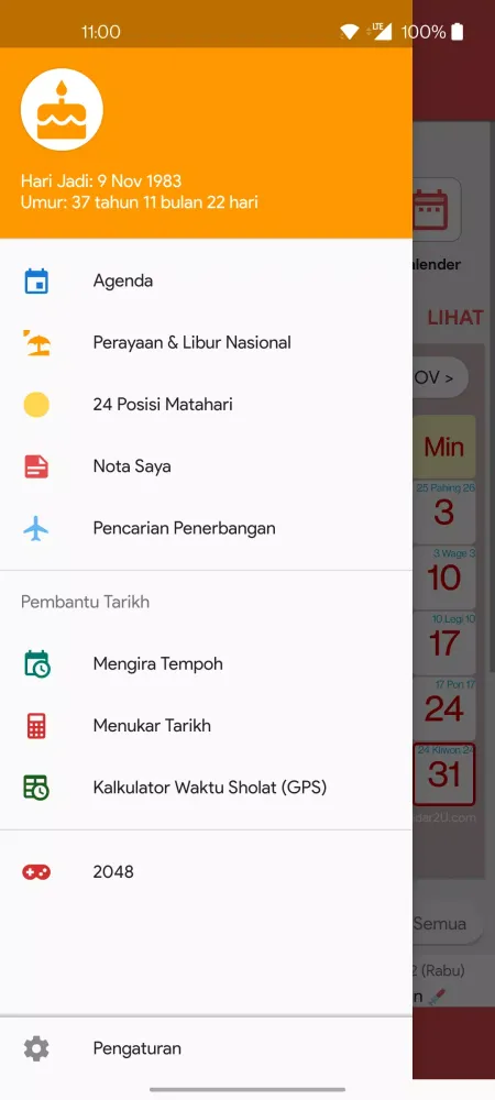 Captures d'écran de Indonesia Calendar