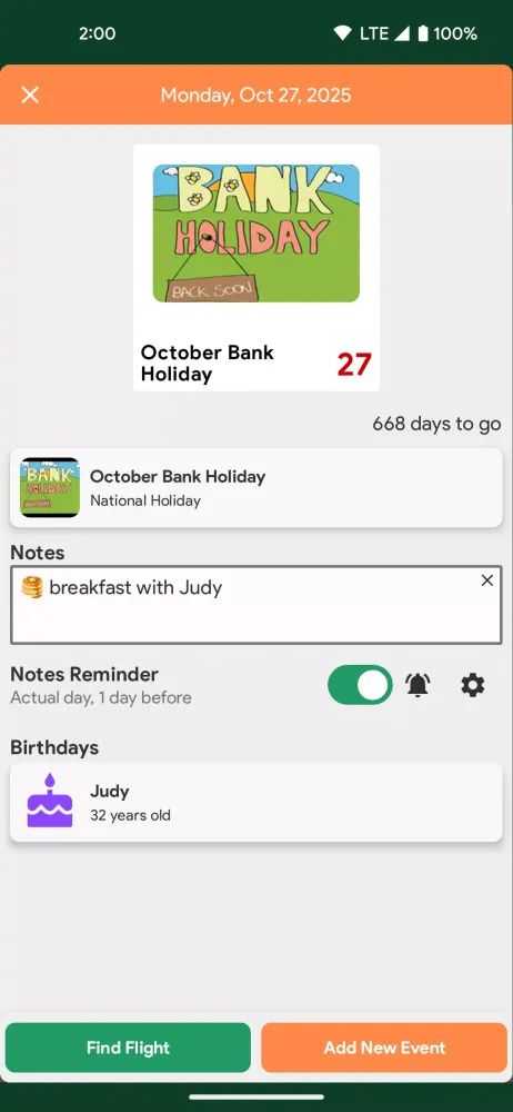 Ireland Calendar Screenshots