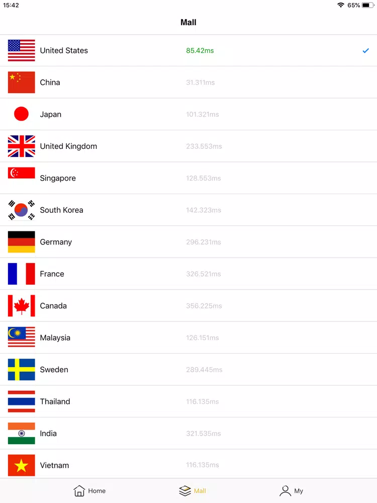 Screenshot di Tianxing Rocket-Speed Network iPad 