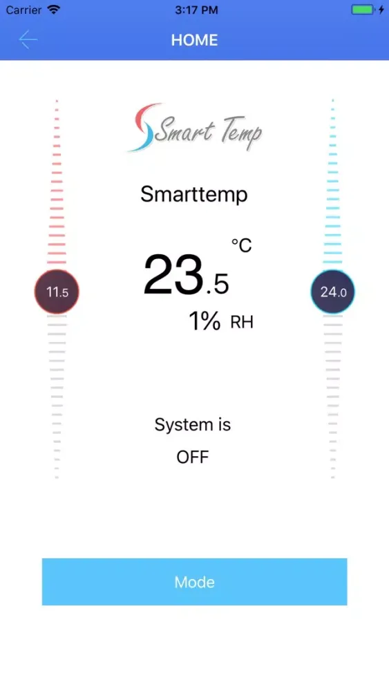 Smart Temp Comfort App Screenshots