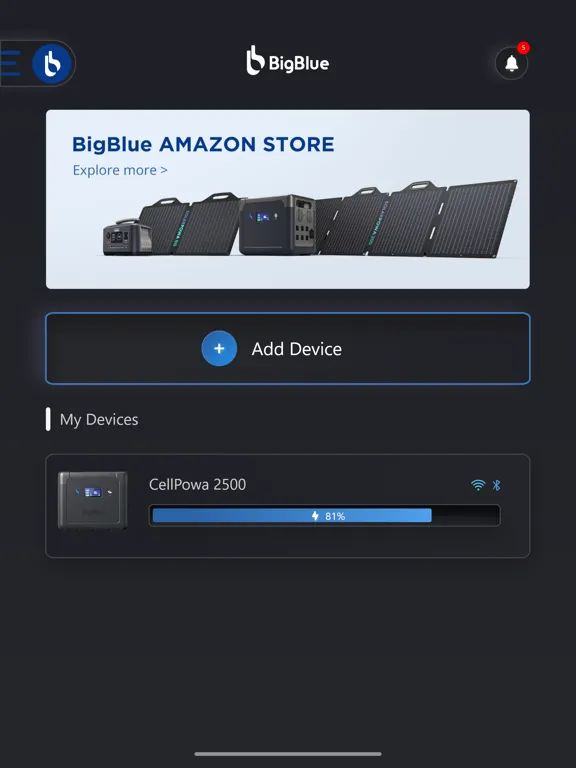 Captures d'écran de BigBlue Energy iPad 