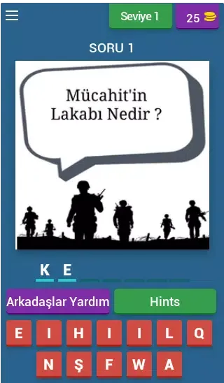 Capturas de tela do Söz Bilgi Yarışması