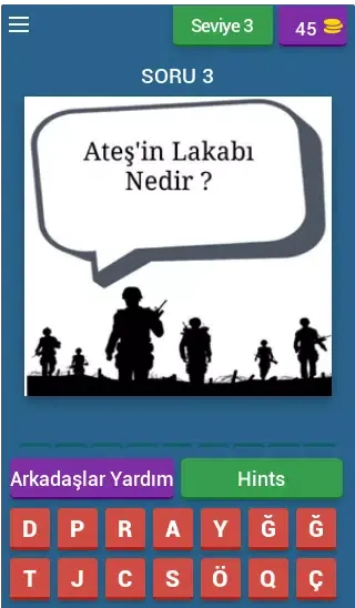 Capturas de tela do Söz Bilgi Yarışması