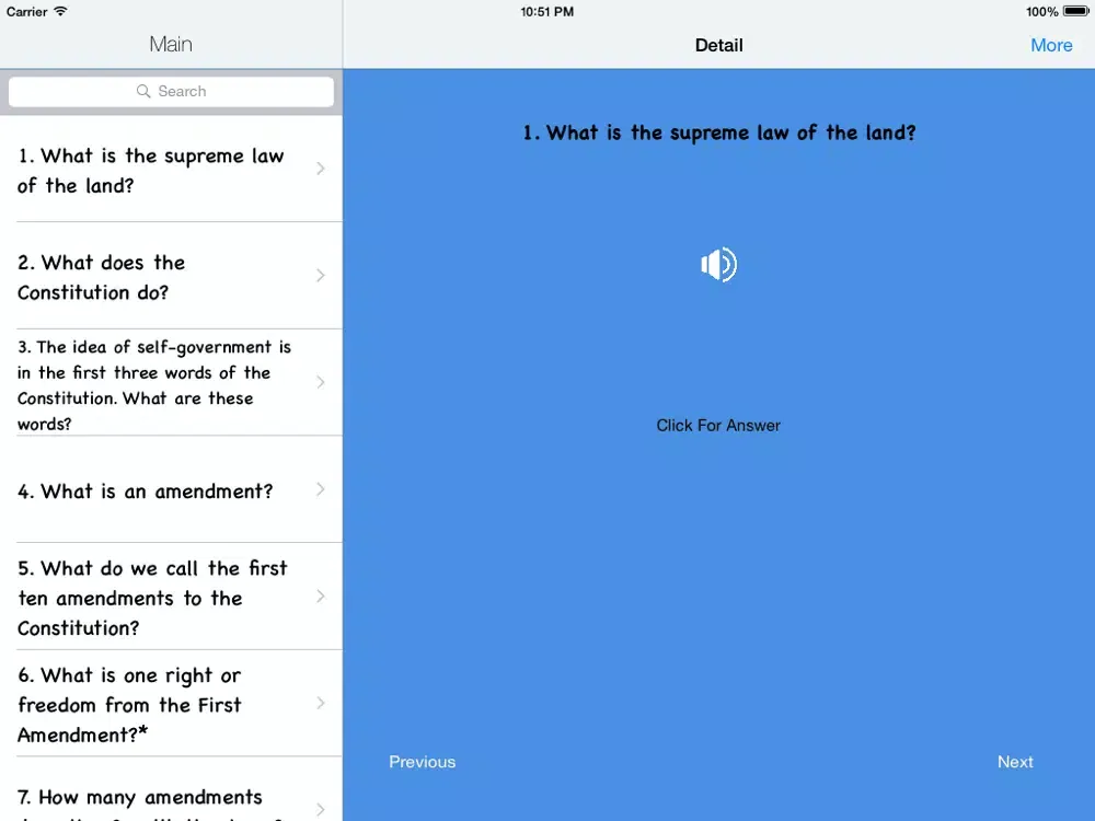 Zrzuty ekranu Citizenship Test Study iPad 