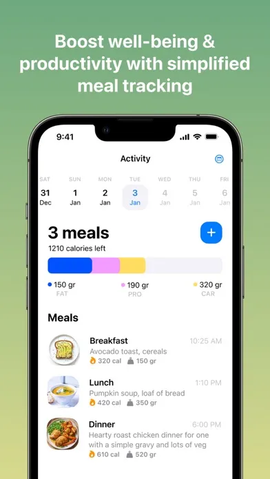 Capturas de tela do Nuta – Smart Diet Tracker