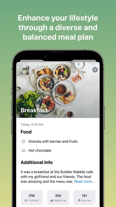 Capturas de tela do Nuta – Smart Diet Tracker