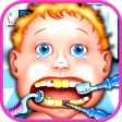 Dentist New-born Baby - mommy's crazy doctor office & little kids teeth