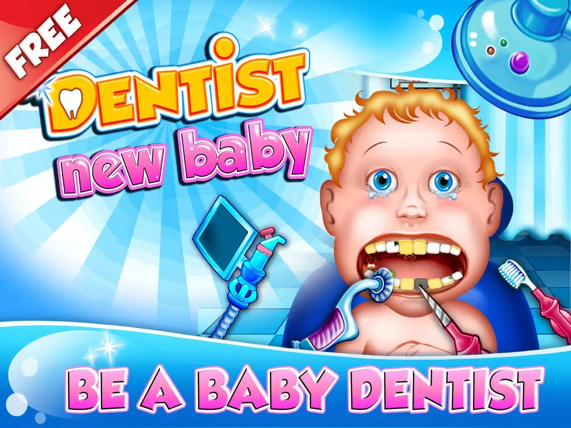 Capturas de pantalla de Dentist New-born Baby - mommy's crazy doctor office & little kids teeth iPad 