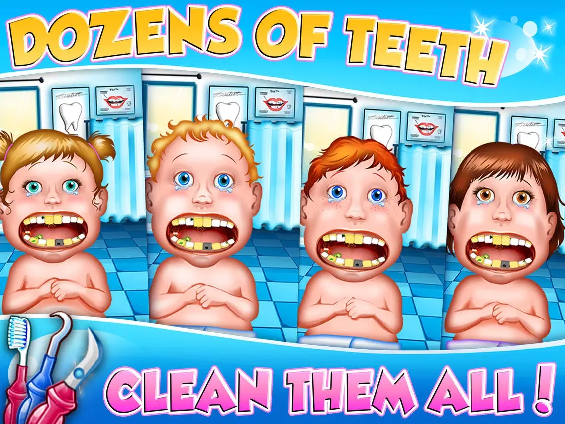 Capturas de pantalla de Dentist New-born Baby - mommy's crazy doctor office & little kids teeth iPad 