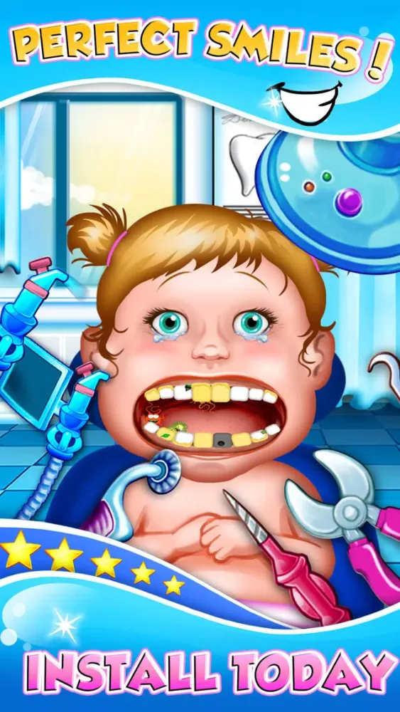 Capturas de pantalla de Dentist New-born Baby - mommy's crazy doctor office & little kids teeth