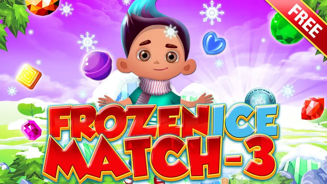 Freezin Ice Match-3 - fun candy puzzle game for jewel mania'cs free应用截图