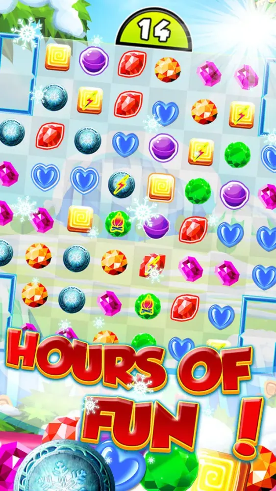 Freezin Ice Match-3 - fun candy puzzle game for jewel mania'cs free应用截图