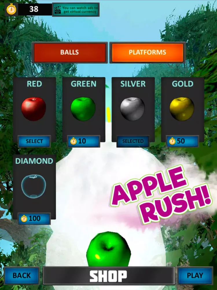 Apple Fall - Bounce Control iPad  سکرین شاٹس