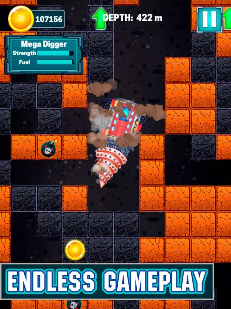 Capturas de tela do Mad Mine Driller Machine iPad 