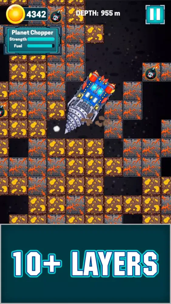 Capturas de tela do Mad Mine Driller Machine