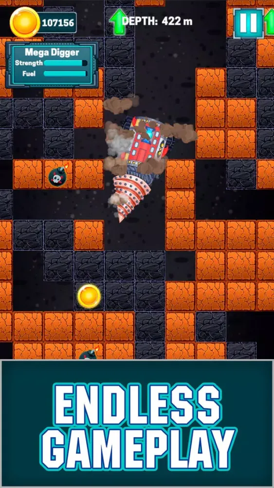 Capturas de tela do Mad Mine Driller Machine