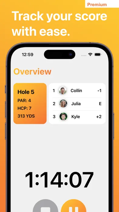 Ảnh chụp màn hình của Eagle: Golf Scorecard