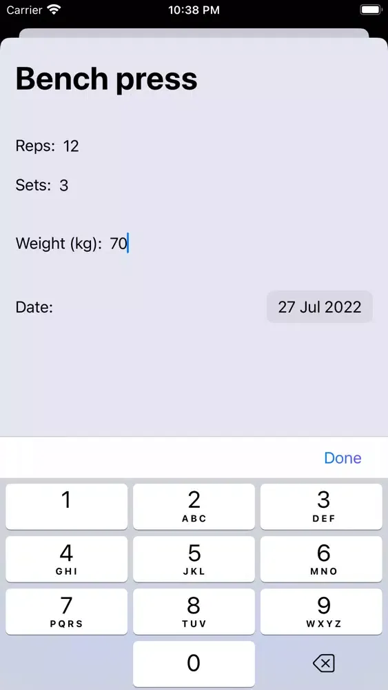Gym Records: Simple Tracker سکرین شاٹس