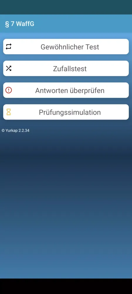 Скриншоты Waffensachkundeprüfung nach §7