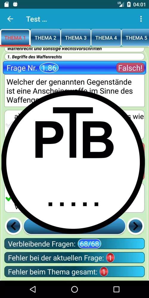 Скриншоты Waffensachkundeprüfung nach §7