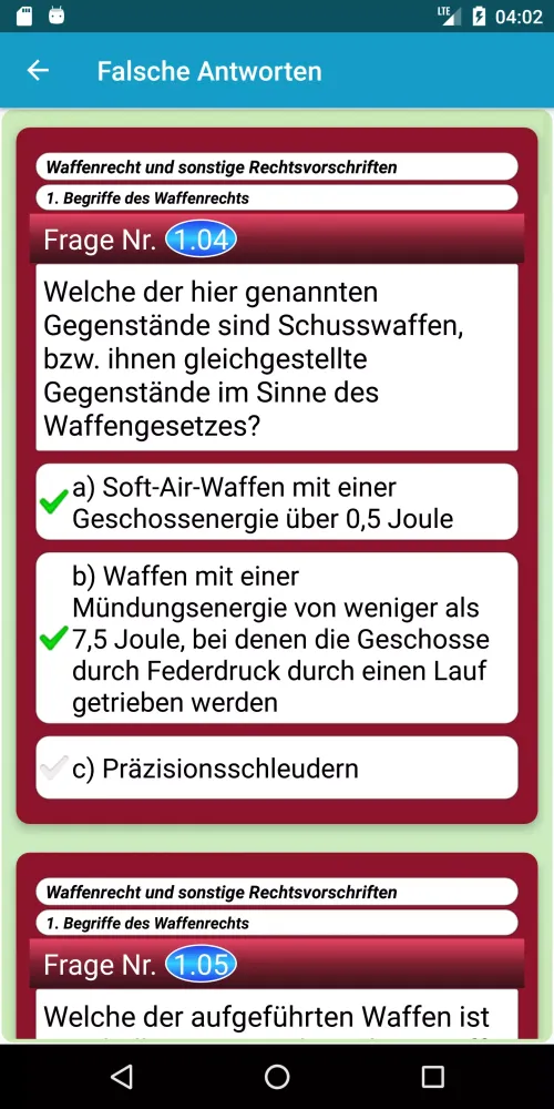 Скриншоты Waffensachkundeprüfung nach §7