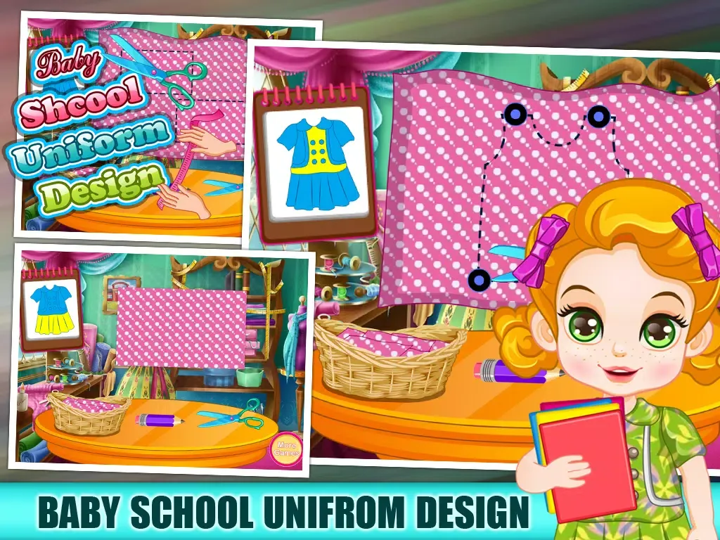 Baby Uniform Tailor - Make Up And Dress Up Game iPad 应用截图