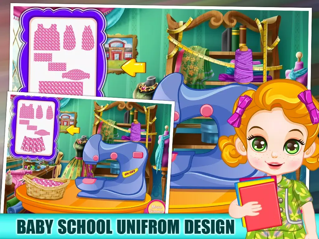 Baby Uniform Tailor - Make Up And Dress Up Game iPad 应用截图