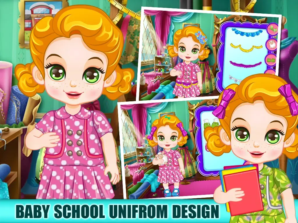 Baby Uniform Tailor - Make Up And Dress Up Game iPad 应用截图