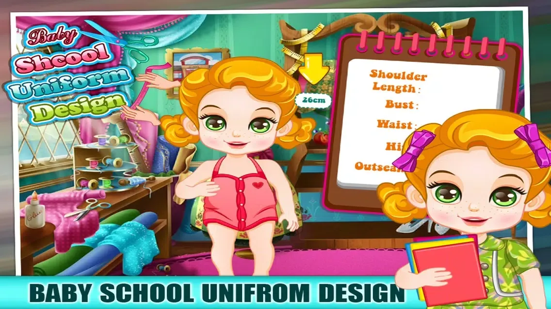 Baby Uniform Tailor - Make Up And Dress Up Game应用截图
