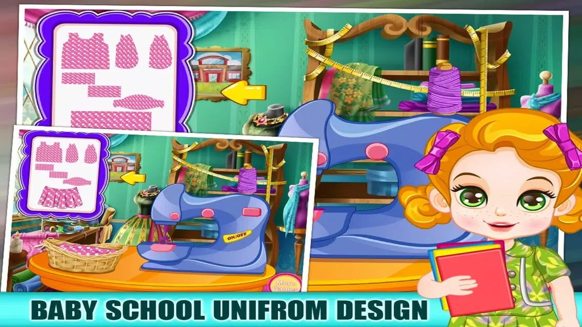Baby Uniform Tailor - Make Up And Dress Up Game应用截图