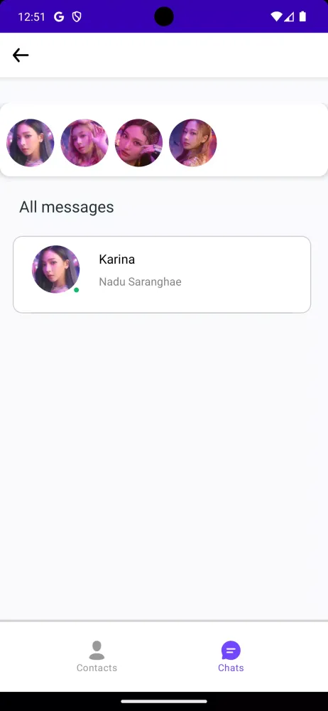 Aespa Fake Chat & Video Call應用截圖