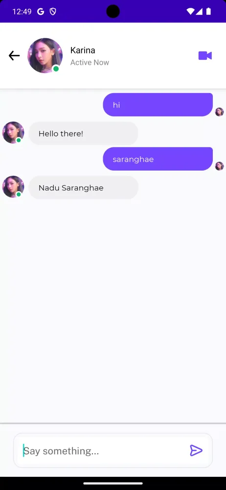 Aespa Fake Chat & Video Call應用截圖