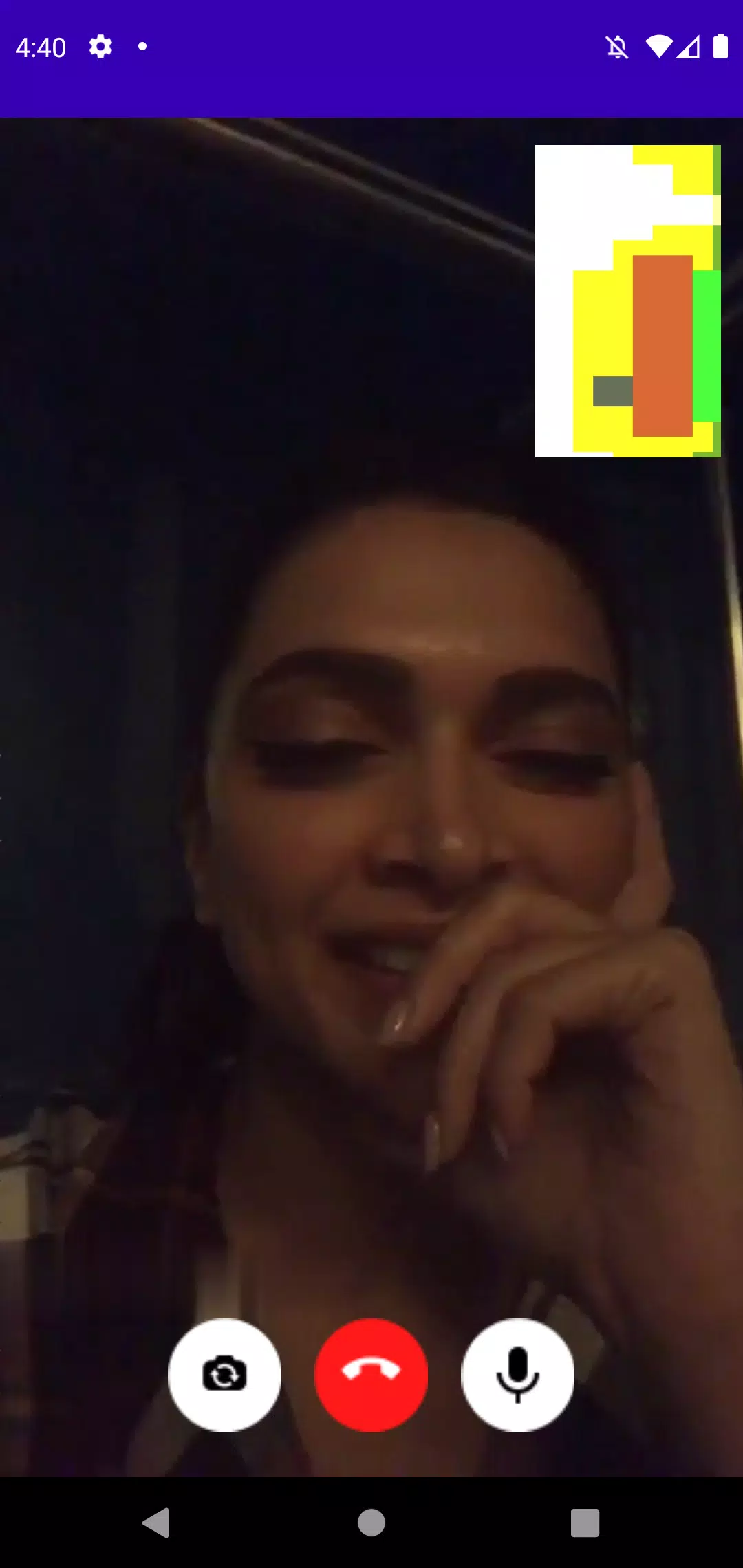 Deepika Padukone Video Call Screenshots