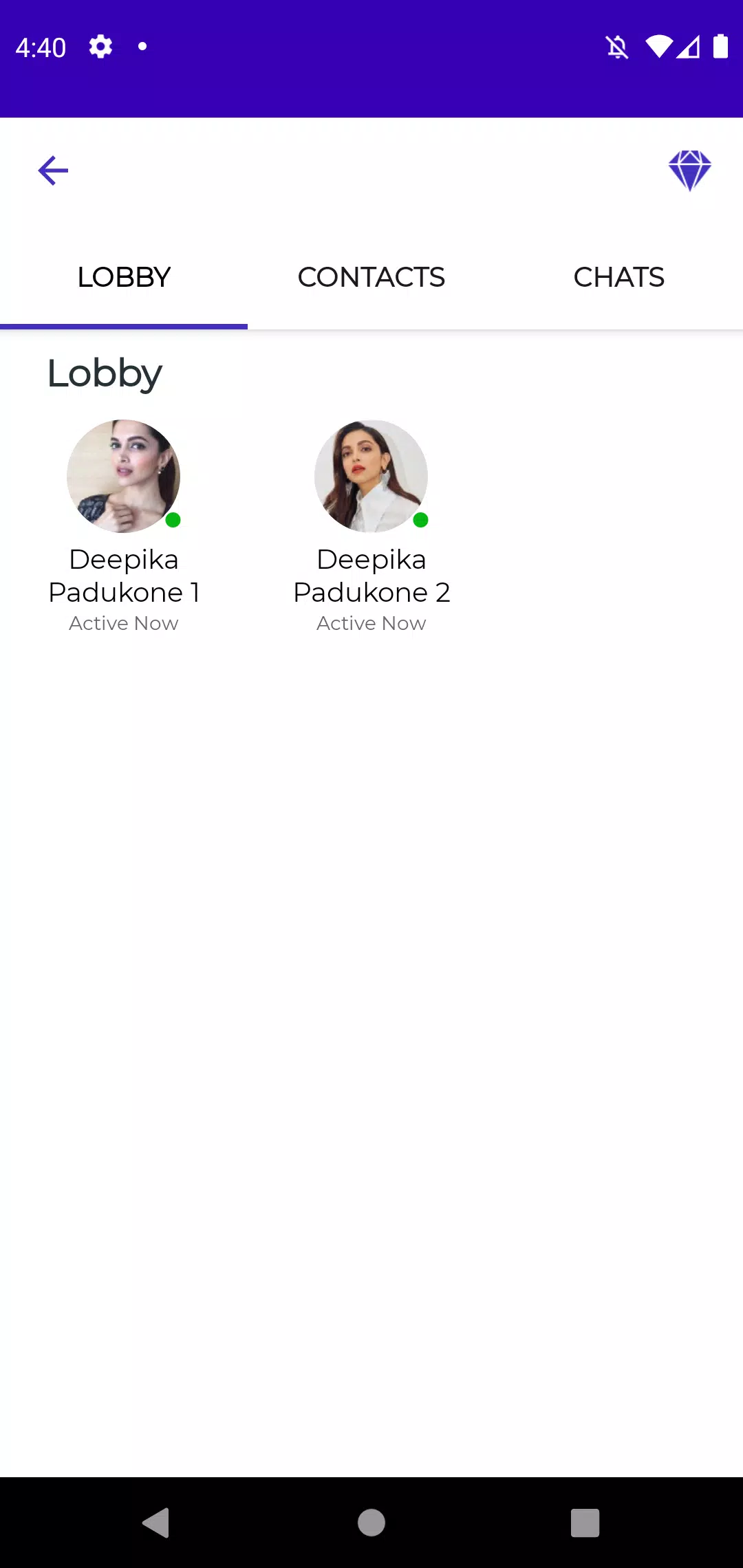 Deepika Padukone Video Call Screenshots