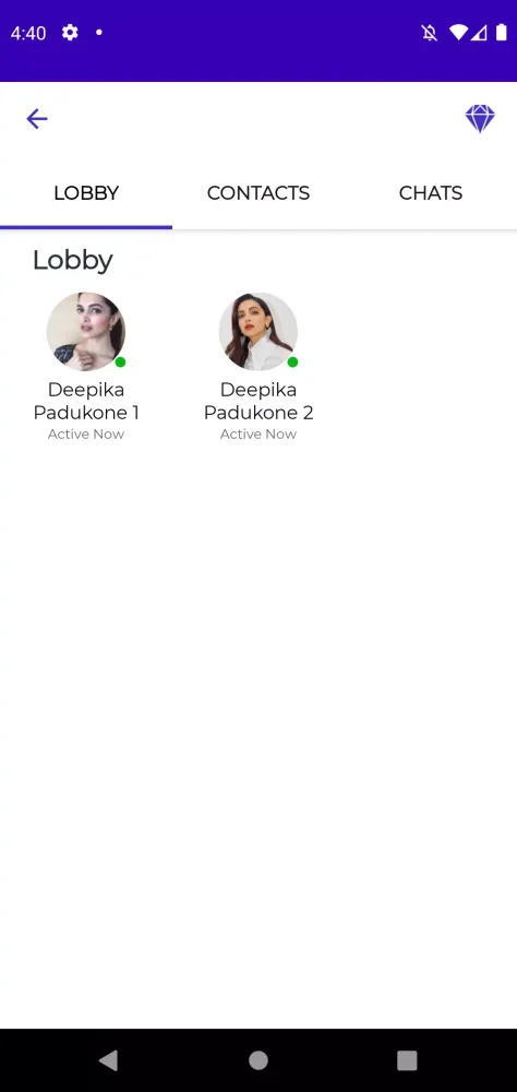 ภาพหน้าจอของ Deepika Padukone Video Call