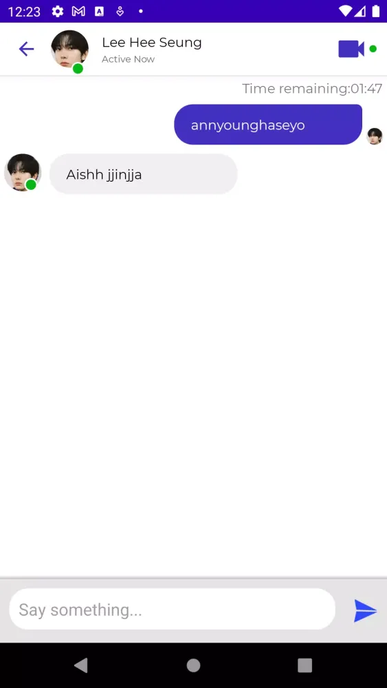 ENHYPEN Fake Chat & Video Call Screenshots