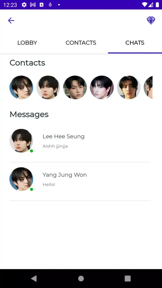 ENHYPEN Fake Chat & Video Call Screenshots