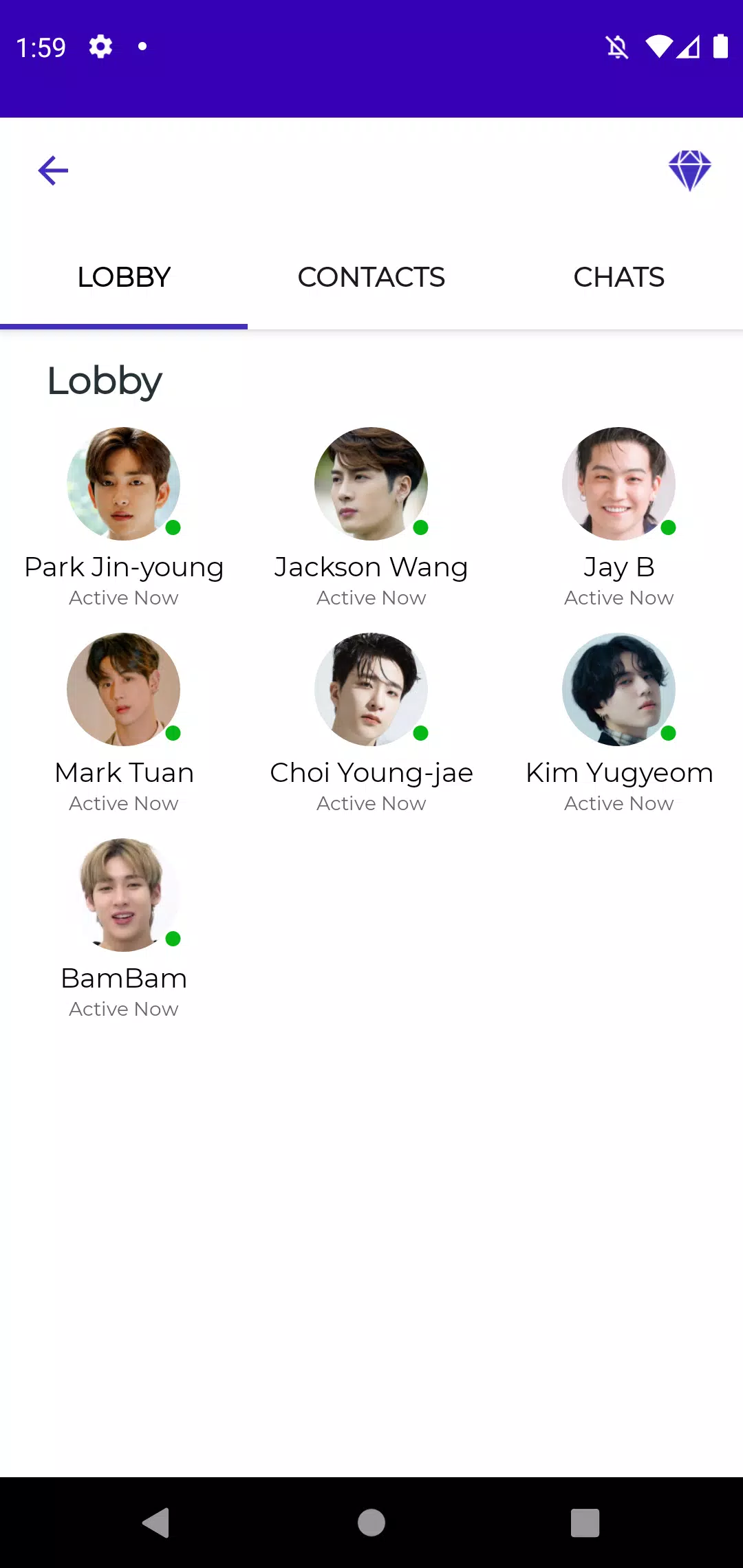 GOT7 Fake Video Chat & Call Screenshots