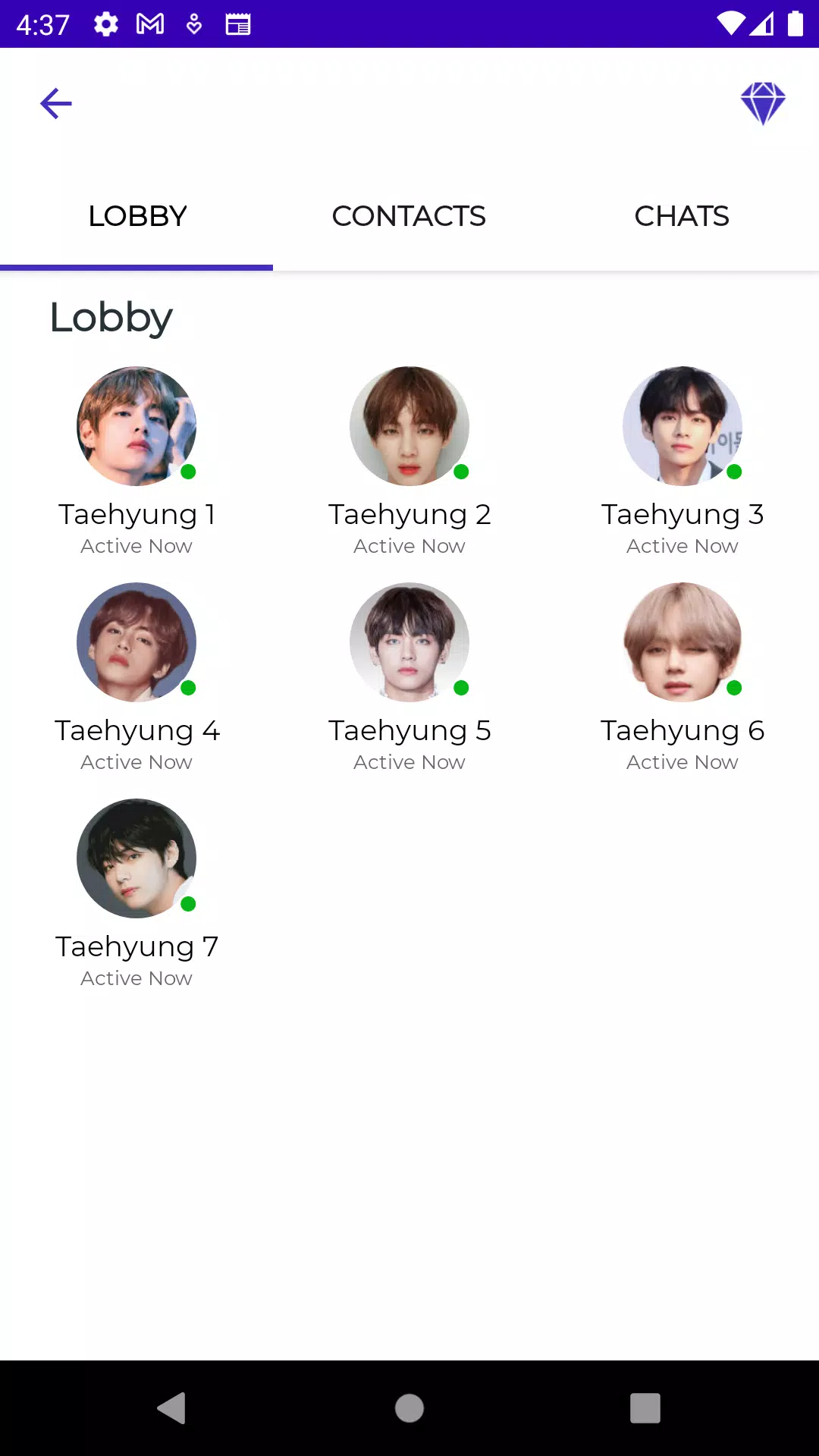 Kim Taehyung Fake Video Call Screenshots